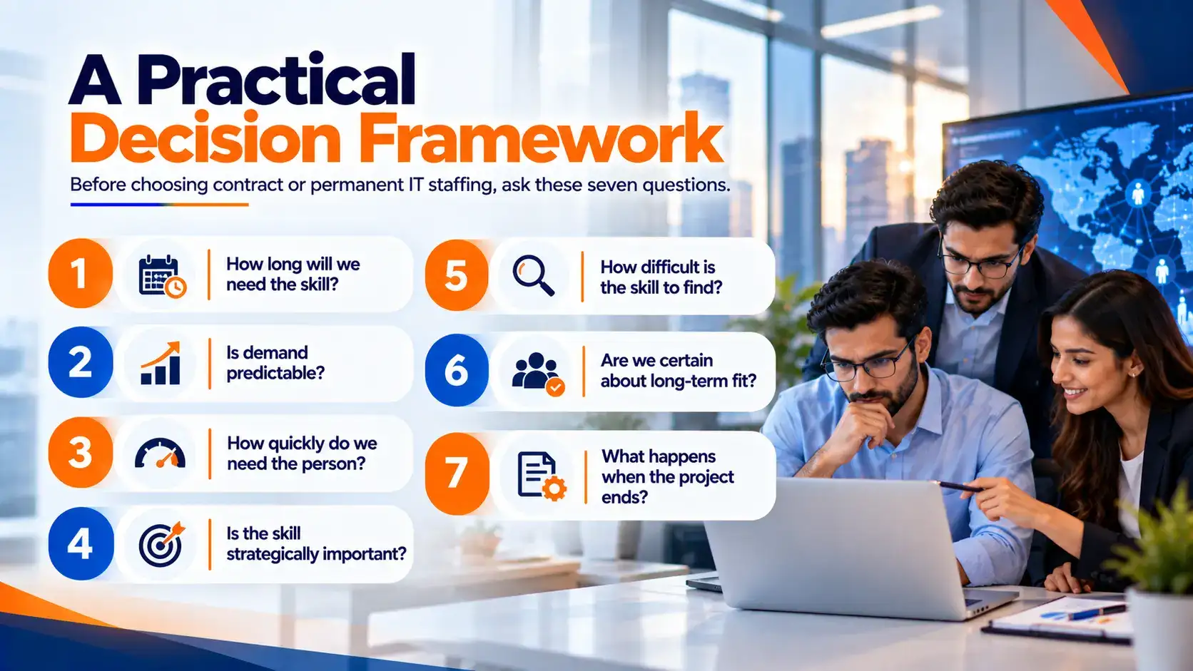 Practical Decision Framework Before Choosing Contract or Permanent IT Staffing