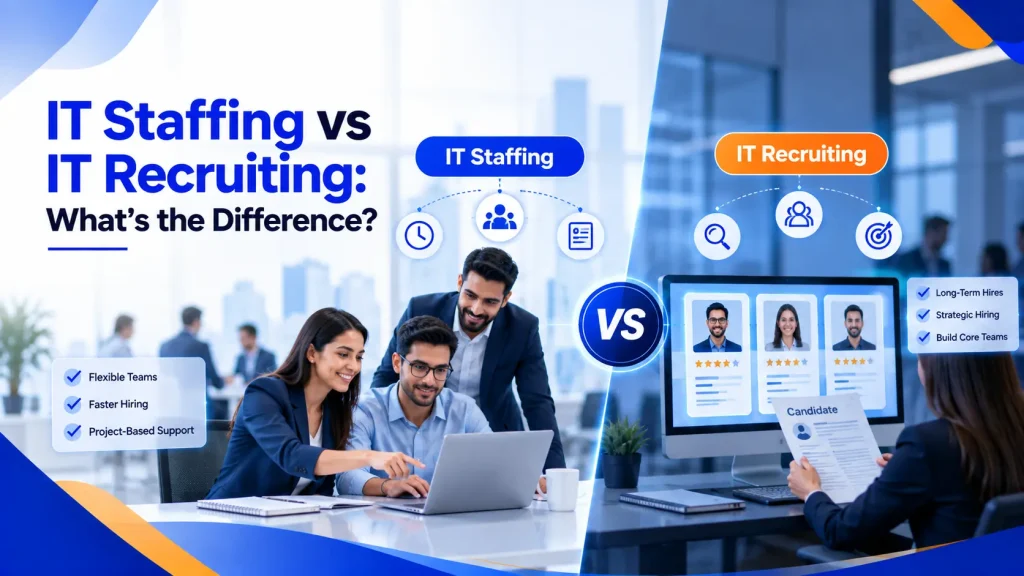 IT Staffing vs IT Recruiting Difference
